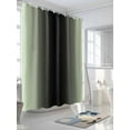 thumbnail image 3 of Ombre Abstract Shower Curtain, Gradient Light Green and Black Waterproof Shower Curtain Set with 12 Hooks Lightweight Washable Fabric Shower Curtains for Bathroom 72x84 Inches, 3 of 6