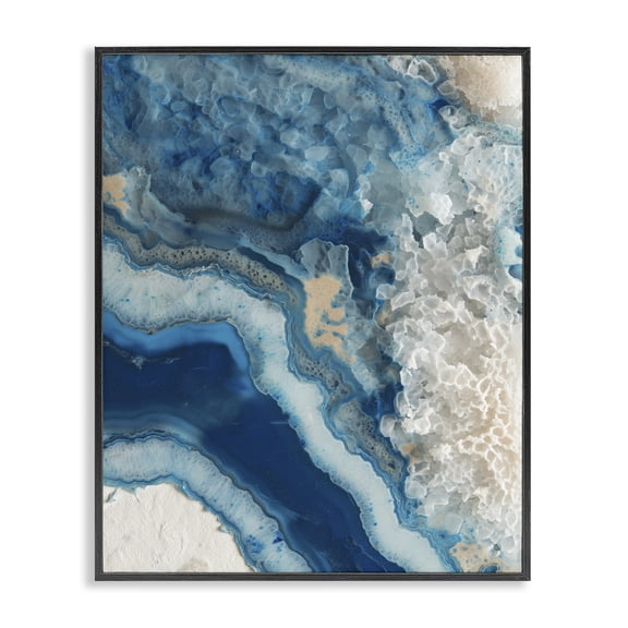 Stupell Industries Ocean's Minerals Flow Black Framed Giclee Art, design by Svetlana Aleynikova