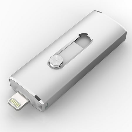 Dtnsl Memory - KOOTION 64GB iPhone USB 2.0 Flash Drive Memory Stick Fold Storage Thumb Pen Drive Swivel, Silver