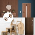 thumbnail image 6 of Uxcell Door Hole Cover Plate Zinc Alloy Wave Round Deadbolt Cover Plate Door Reinforcement Plate for Door Hole Filling Gold Tone, 6 of 6