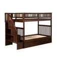 thumbnail image 5 of AFI Woodland Staircase Bunk Bed Twin over Twin with 2 Bed Drawers, Walnut, 5 of 7