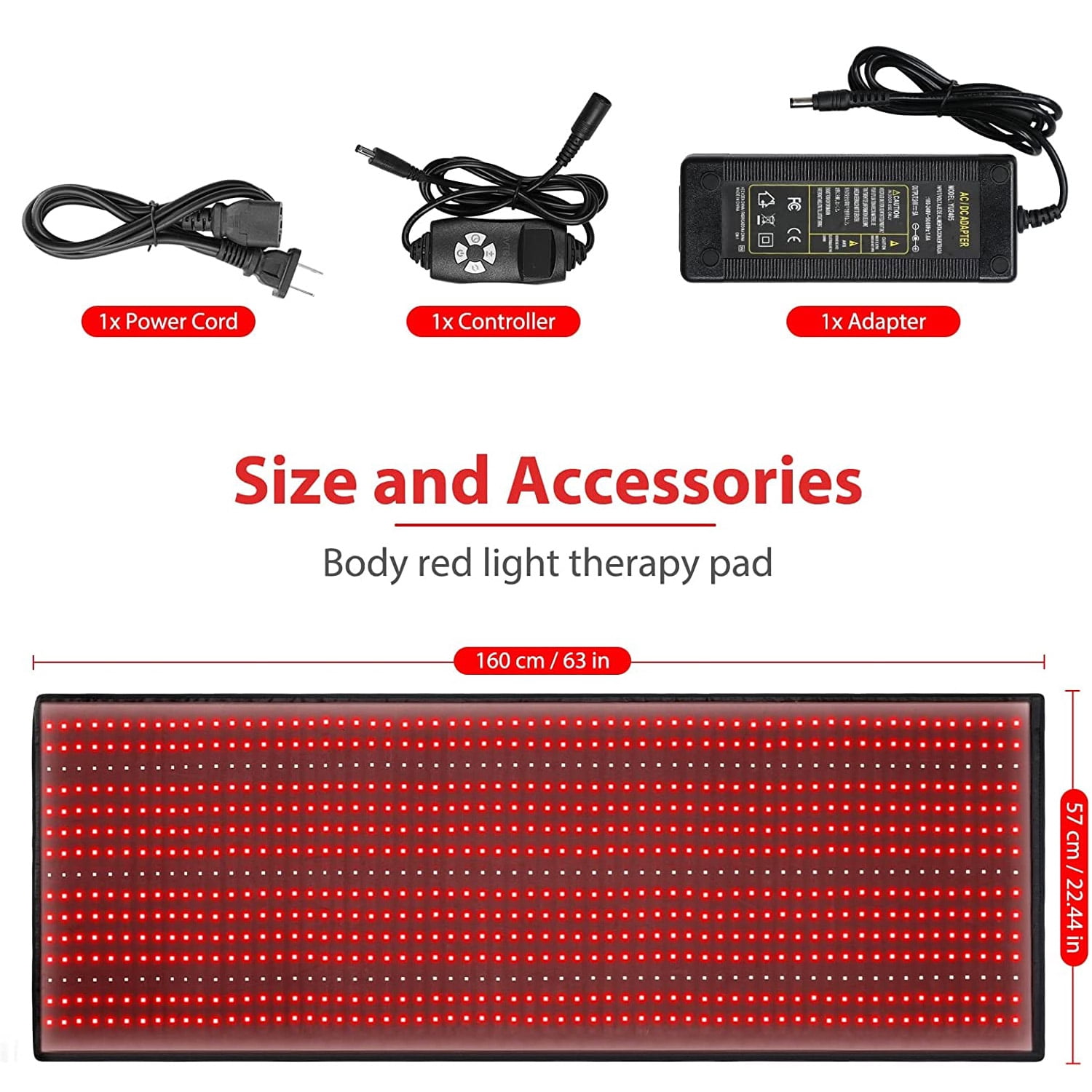 Red L.Ight T.herapy Pad for Full Body,945pcs L.E.D 660nm Red and 850nm Near-I.nfrared L.Ight T.herapy Device,Large Home Laying Mat for Body, Muscle Recovery