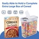 thumbnail image 2 of Set de almacenamiento de recipientes para cereales Chef's Path, 4 litros (135,2 ml) x 4, 2 of 9