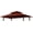 Burgundy, variant on 5'x8' Double Tiered Grill Gazebo Replacement Canopy Top, Waterproof UV Resistant BBQ Tent Cover, Outdoor Grill Shelter Roof Fit for Model L-GG001PST-F