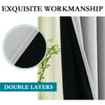 thumbnail image 6 of PrimeBeau Noise Reducer, Energy Saving, Light Blocking Blackout Curtains, 52 x 96-Inch, Bleached White, 2 Panels, 6 of 7