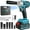 Blue, variant on Cordless Impact Wrench, UNTIMATY 1/2 inch Brushless Impact Gun, Max Torque 320 Ft-lbs(430N.m) Impact Wrench with 21V Brushless Motor, with 3.0Ah Li-ion Battery & 7 Sockets