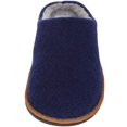 thumbnail image 2 of Mens Easy Slip On Fleece Lined Winter Mule Slippers with Hard Sole - Navy - Large (US 11-12), 2 of 7