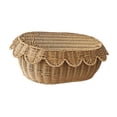 thumbnail image 2 of Cesta de pan tejida Cesta de servir tejida Bandeja para hornear pan Soporte para almacenar bocadillos L, 2 of 9