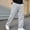Khaki, variant on Fengqque Men's Solid‑Color Cotton Loose Harem Jogger Pants Elastic Drawstring Waist Sports Casual Trousers with Side Pockets Sky Blue XL