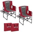 thumbnail image 1 of Folding Camping Chair – Oversized Heavy Duty 400 lb – Portable Outdoor Lawn Chair – Side Table, Pocket & Cup Holder – Camping, Beach, Fishing, Garden, Deck & RV, 1 of 7