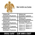 thumbnail image 2 of Sea Turtle Tribal Wood Mini Charms Shapes DIY Craft Jewelry - No Hole - 12mm (26pcs), 2 of 7