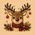 thumbnail image 2 of Christmas Decor Santa Pearl Art Kit for Adults | Diamond Painting Kit With Frame, DIY Home Decor Wall Art, Beginner DIY Seasonal Party Gift, 2 of 7