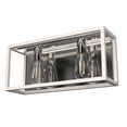 thumbnail image 2 of Hunter - Squire Manor 2-light Distressed White, Medium Size Vanity Light, Dimmable, Modern Style, for Bedrooms, Dining, Living Rooms - 19035, 2 of 7