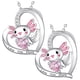 thumbnail image 2 of Colgantes con Dijes de Ajolote AxolotlNeck06 2Pzas Ajolote/Corazón Plata/Rosa Metal Cadena y Dije High Monaco, 2 of 4