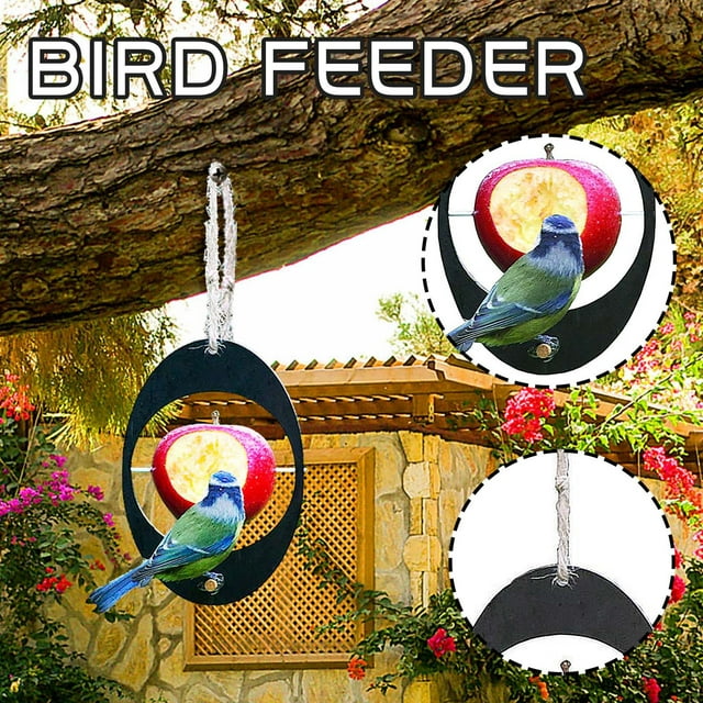 Xihbxyly Comedero para Colibríes, Diseño de Comedero Colgante de Frutas, Material Plástico Rellenable, Fácil de Colgar En Árboles, Ideal para Jardín, Patio, Regalo para Amantes de La Naturaleza, Tama