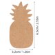 thumbnail image 4 of OUNONA 300Ud Tarjetas Forma Piña Para Exhibir Joyas Y Aretes En Papel Kraft Marrón Claro, 4 of 5