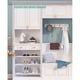 thumbnail image 2 of Organizador de armario ajustable, estante de almacenamiento, montaje en pared, bricolaje, estante para cocina y baño L: 30-45cm Ancho: 24cm, 2 of 9