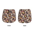 thumbnail image 3 of Balery rock Skull record artist Pattern Women's Running Shorts with Liner 2 Pockets Elastic Workout Athletic Gym Yoga Shorts-Small, 3 of 7