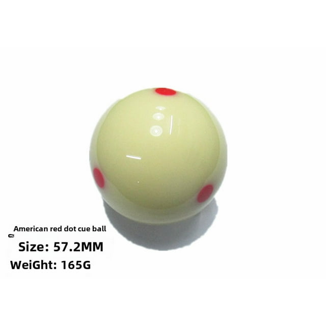 Ensemble de Balles de Billard de Style Américain de Qualité Professionnelle 57,2 mm avec Design à Points Rouges, 16 Couleurs Vibrantes, Construction de Cristaux de Snooker et de Points Bleus de Haute Qualité, Grande Taille pour un Jeu Amélioré, Facile à