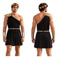iiniim Men Greek One Shoulder Tiered Epaulet Elastic Waistband ...