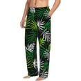 thumbnail image 3 of Kdxio Tropical Leaves1 Print Men's Sleep Pajama Pant Lounge Pants with Pockets, 3 of 8