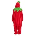 thumbnail image 3 of Tqyyweavej Womens Fleece Onesie Pajamas Fuzzy Zip Up Long Sleeve One Piece Romper Loungewear Fruit Winter Warm Hooded Jumpsuit Sleepwear with Pockets, 3 of 8