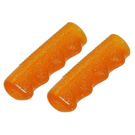 bike Lowrider Grips 7/8 long 95mm Sparkle/Orange.bicycle Grips price history on PriceWatchPro