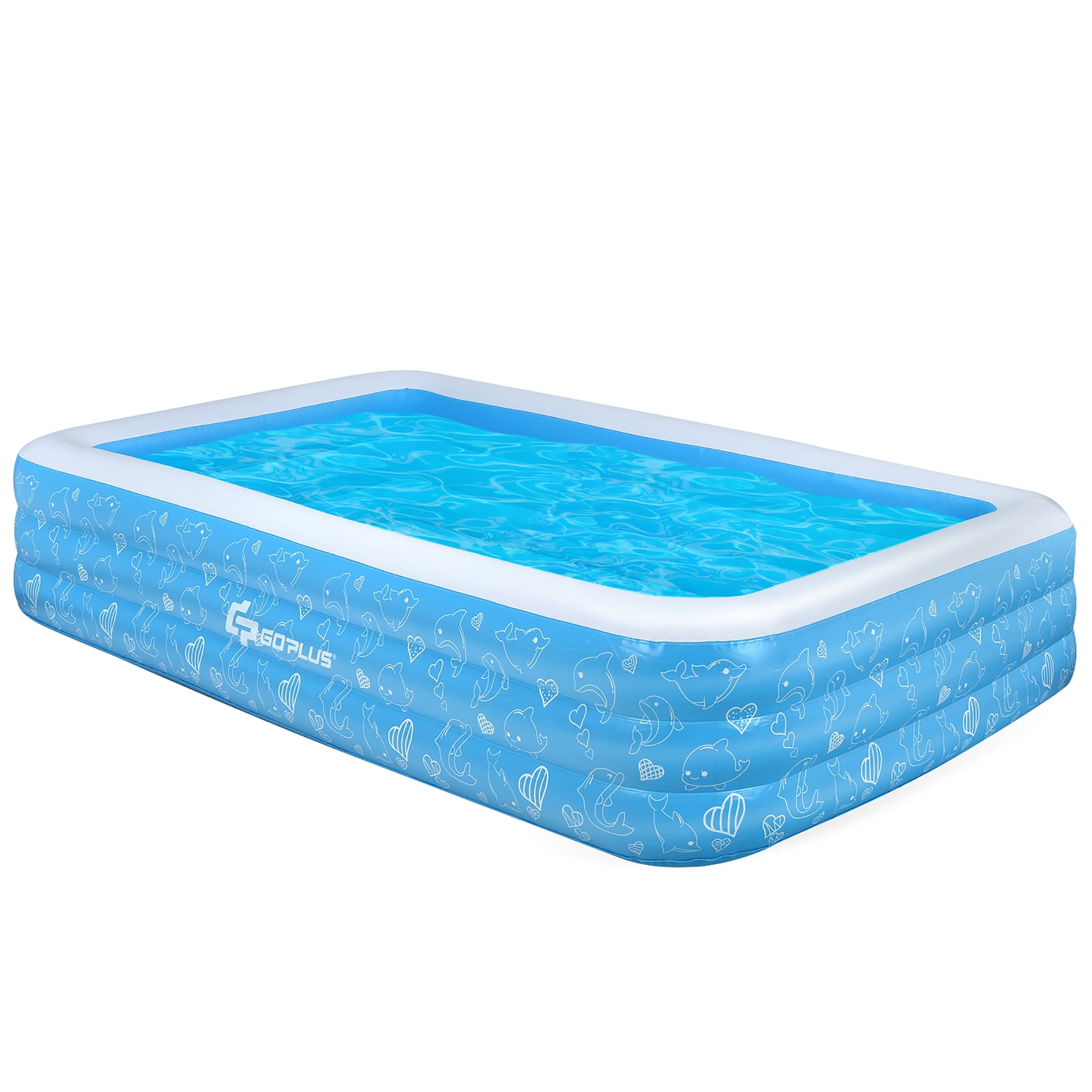 Goplus Inflatable Swimming Pool 120'' x 72'' x 22'' FullSized Family