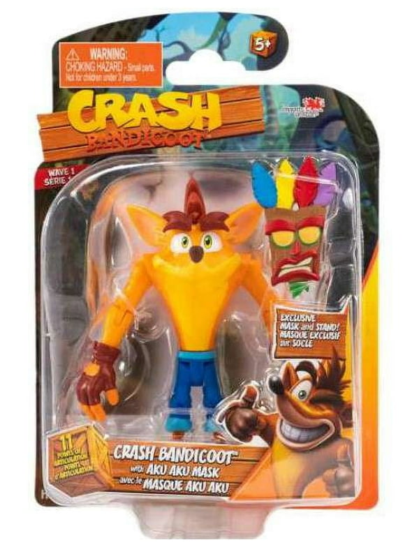 Crash Bandicoot Action Figure (with Aku Aku Mask)