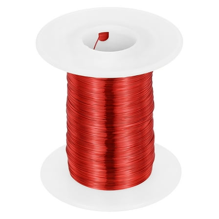 Uxcell 30 AWG Magnet Wire, 30 Gauge Enameled Copper Wire, 4 oz Magnetic Coil Wire for Transformer, Motor, Electric, 155C(311F)