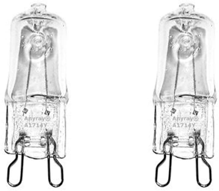 (2)-Pack Anyray Bulb Replacement for Maytag JMV9186WB0 JMV9186WP0 JMV9186WR0 W10208564 Lamp