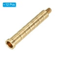 thumbnail image 3 of Uxcell 100 Grain Archery Arrow Insert 0.244 Inch Brass Arrow Weight Bolt for Field Points Shaft, 12 Pack, 3 of 5