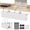 White-28'' L, variant on Under Desk Cable Management Tray - 36" Cord Organizer For No Drill  Fabric Table Wire With 16x Ties Office/home Hider Fits Adapters & Sockets Black