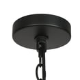 thumbnail image 3 of LNC Holophankton Matte Black with Natural Brown Rattan Modern Bell Hanging Pendant Light, 3 of 16