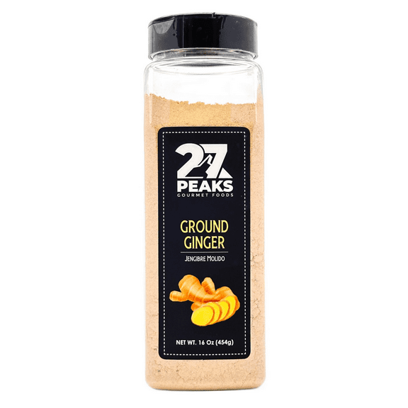 27 Peaks Gourmet All Natural Ground Ginger Powder, 16 oz Bottle