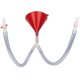 thumbnail image 5 of Advancent Embudo de cerveza de doble cabeza Bong Juego para beber con válvula de control Dispensador universal Sin fugas Fiesta KTV Suministros de Kits de decoración para fiestas Advancent HA018117-00, 5 of 6