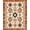 Rust Terracotta Cream, Pattern 4, variant on ODIKA 8'x10' Washable Area Rug Non-Slip Chair-Friendly Mat Geometric Trellis Boho Minimalist Farmhouse Lattice Neutral Large for Dining Room, Office, Lounge