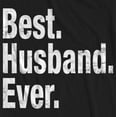 thumbnail image 3 of Mens Best Husband Ever T Shirt Funny Tee Gift for Groom Cool Humor, 3 of 3