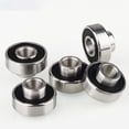 thumbnail image 4 of 10 Pcs 608-2RS Roulement Intégré pour Longboard Roulement de Roue de Planche à Roulettes Roulement de Patin à Roues Alignées en Ligne 8X22X12.6mm, Noir, 10 * Roulements de Planche à Roulettes, Noir, 4 of 6