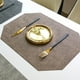 thumbnail image 4 of 17 pulgadas 4 piezas manteles antideslizantes tapetes de mesa de cena tapetes lavables, 4 of 10
