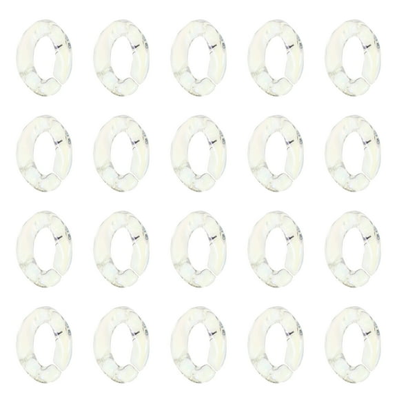TUIBELYN 20pcs Acrylic C-Clips for DIY Jewelry and Crafts