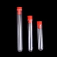 thumbnail image 4 of MasteelfCA 20pcs 100*16mm Non-Graduated Plastic Test Tubes with Screw (Red), 4 of 7