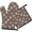Pioneer Flower Floral Print Pattern-2, variant on Pioneer Flower Floral Print Pattern 1-Pack Oven Mitts Set, Heat Resistant Kitchen Gloves, 7.7" X 12"