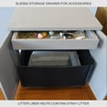 thumbnail image 3 of The Refined Feline Refined Litter Box Deluxe, xLarge, Smoke, Modern Style, 3 of 6