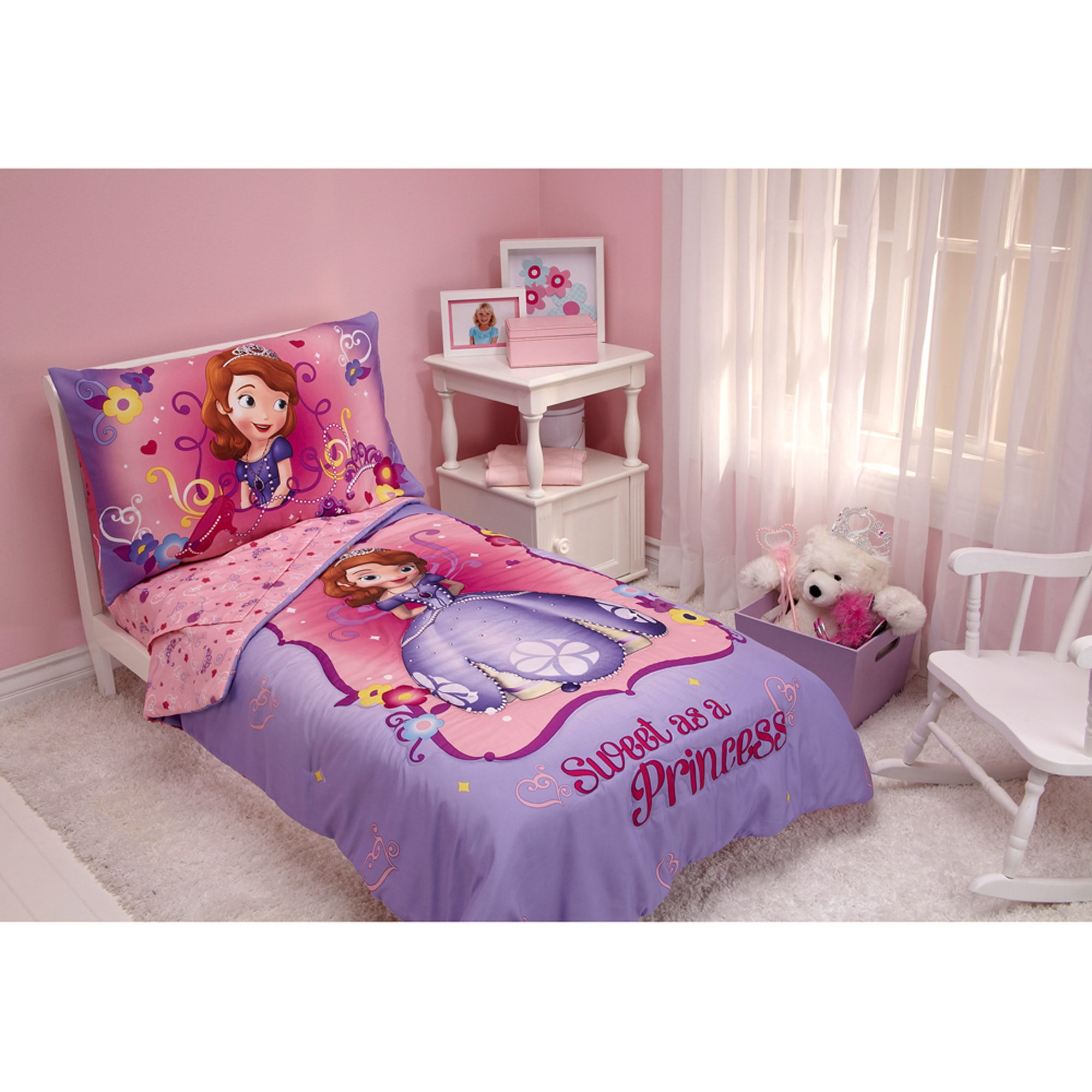 DISNEY SOFIA THE FIRST BED IN A BAG IN 4 PRINTS COMFORTER SET 