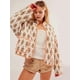 thumbnail image 2 of Chaqueta Acolchada Corta con Estampado Floral Vintage para Mujer, Chaqueta Corta Abierta Al Frente, Ropa de Abrigo Naranja S, 2 of 3