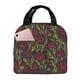 thumbnail image 1 of Easygdp Burgundy Peony Flowers Bolsa Térmica Premium - Tela Oxford Impermeable, Gran Capacidad, Bolsillo Frontal, Unisex para Trabajo, Escuela, Actividades al Aire Libre y Picnics, 1 of 8