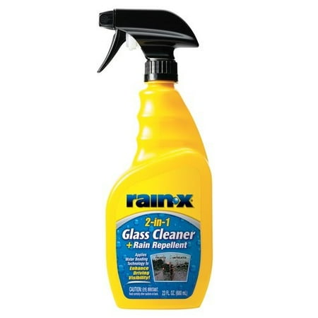 Rain-X 2-in-1 Glass Cleaner & Rain Repellant, 23 Fl Oz - (Best Car Tire Cleaner)