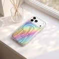 thumbnail image 3 of For iPhone 14 Pro Max Phone Case,Support For Mag-Safe,Luxury Bling Gilded Starry River Pattern Back Design,Ultra Slim Shockproof Anti-Scratch Drop Protection,Non-Slim Thin Phone Case,C, 3 of 17