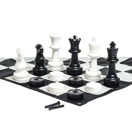 Megachess Large Chess Set 16 Inch King Bundle With Garden